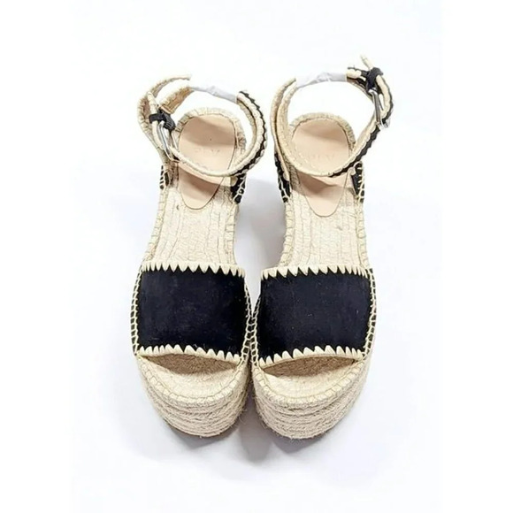 Pour La Victoire Women's Ria Suede & Raffia Platform Sandals Size 6.5 MSRP $245 - Picture 4 of 11